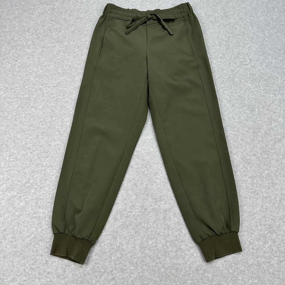 Prologue Jogger Pants WMNS XS Green Elastic Waist Drawstring Mid-Rise Stretchy